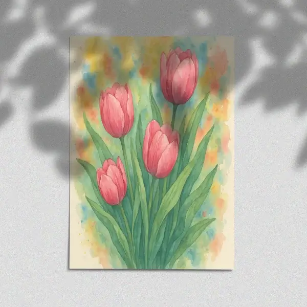 Tulip Art Print - Botanical Wall Decor