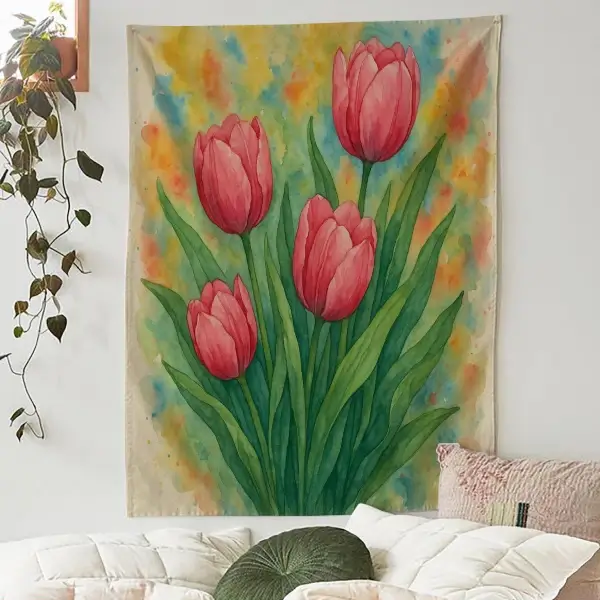 Tulip Tapestry - Floral Wall Hanging