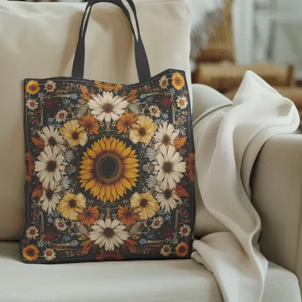 Sunflower Tote Bag - Bold Floral Statement